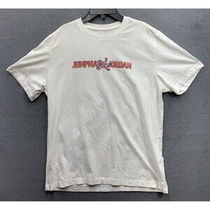 Jordan Jumpman Graphic Tee T-Shirt Men's Large White Crew Neck DD5286-100